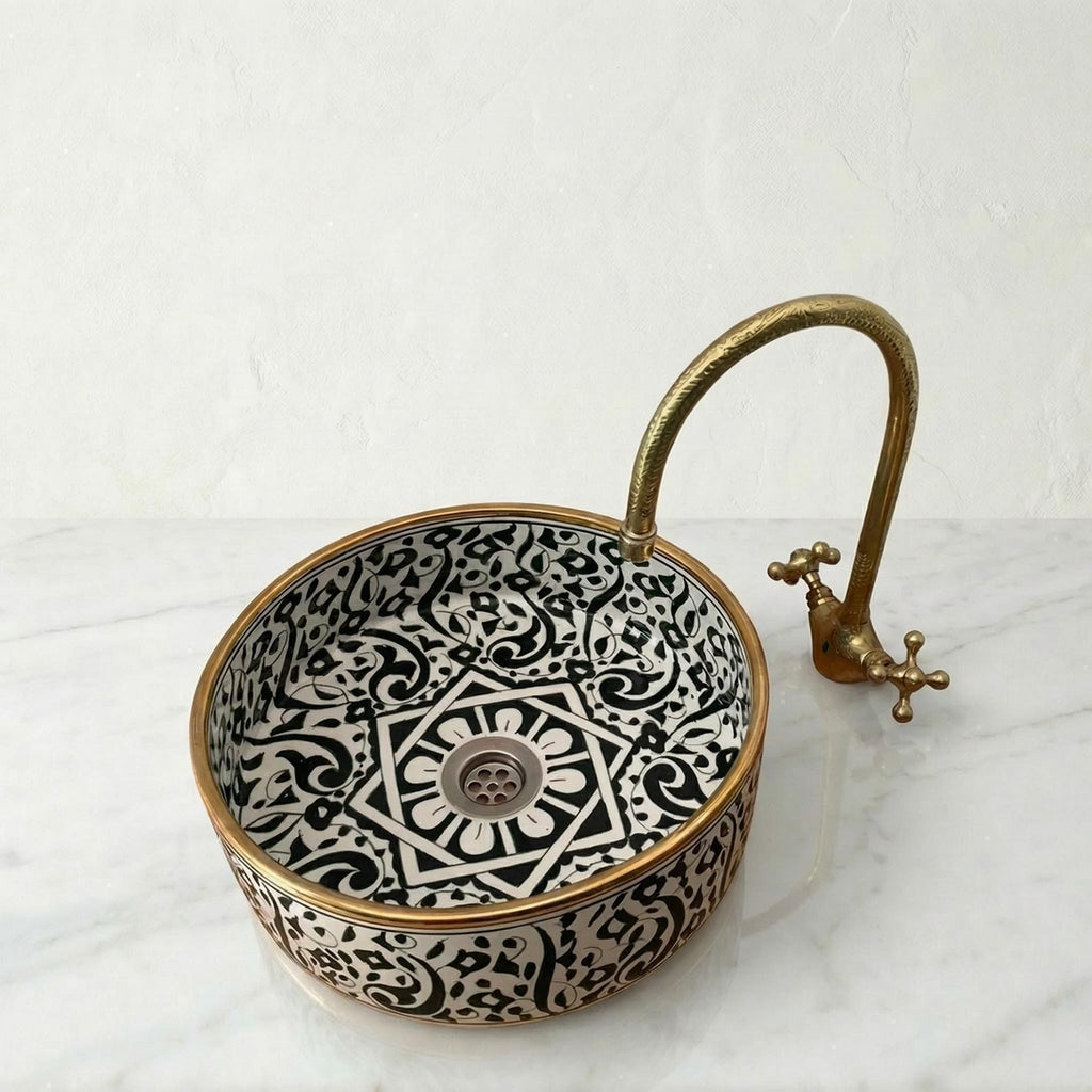 Sage Green Vessel Sink, Oval Glazed Ceramic Vanity Basin 8-16