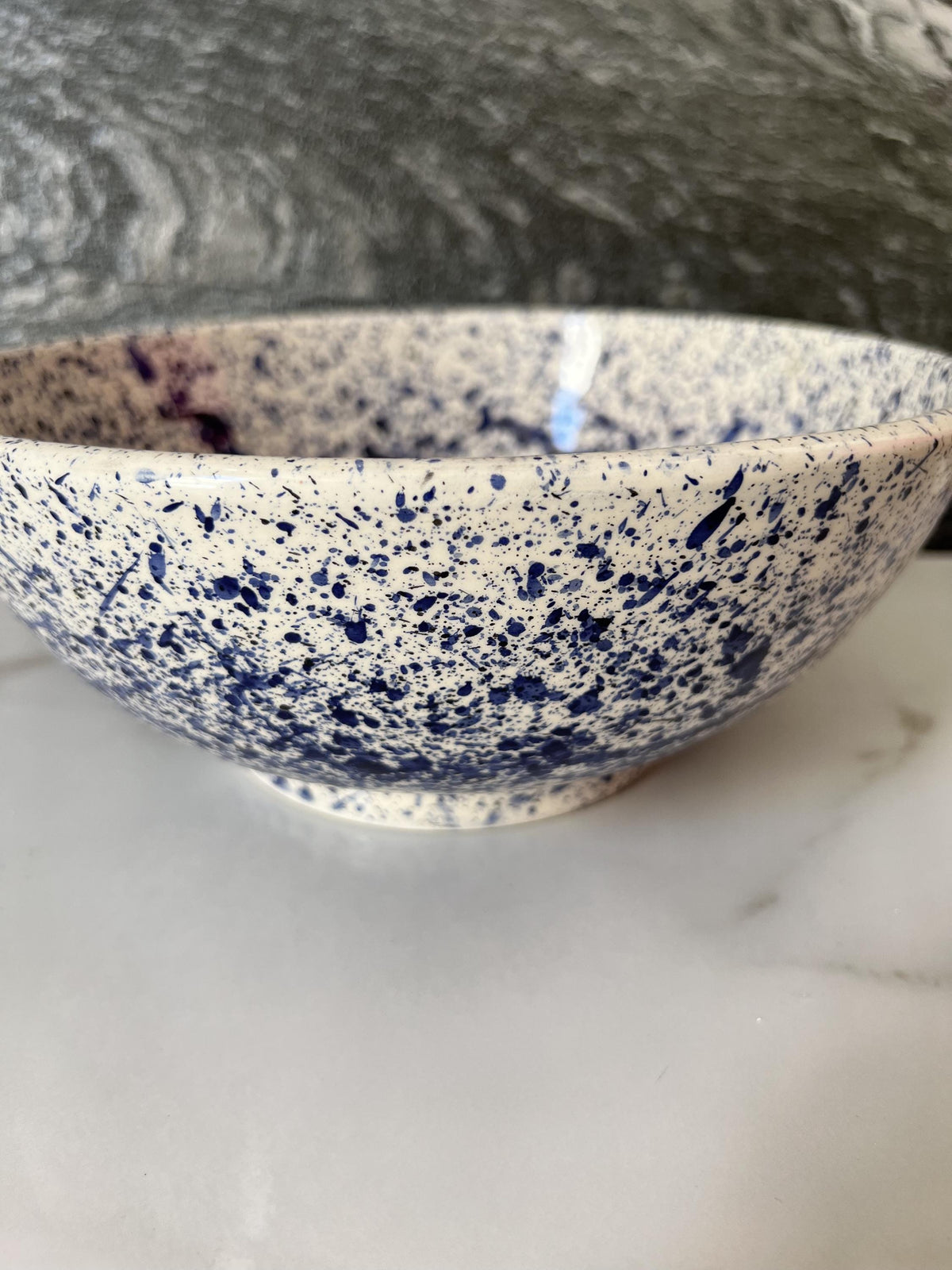 Moroccan Ceramic Vessel Sink, Hand-Painted Round Basin 12"(30 cm)