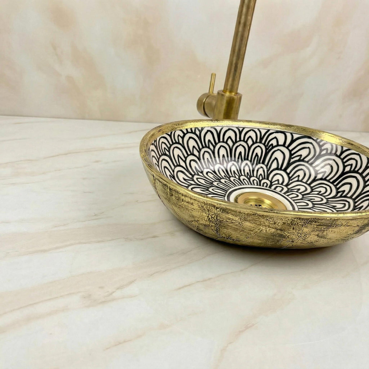 Black Porcelain Vessel Sink, Artisan Oval Porcelain Basin 5 Sizes