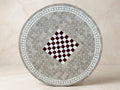 zellige tile table, Moroccan Bistro Side Table, 30-48in Iron Base