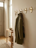 Rustic Brass Wall Hooks, Handmade Moroccan Unlacquered 8 Cm Hook.
