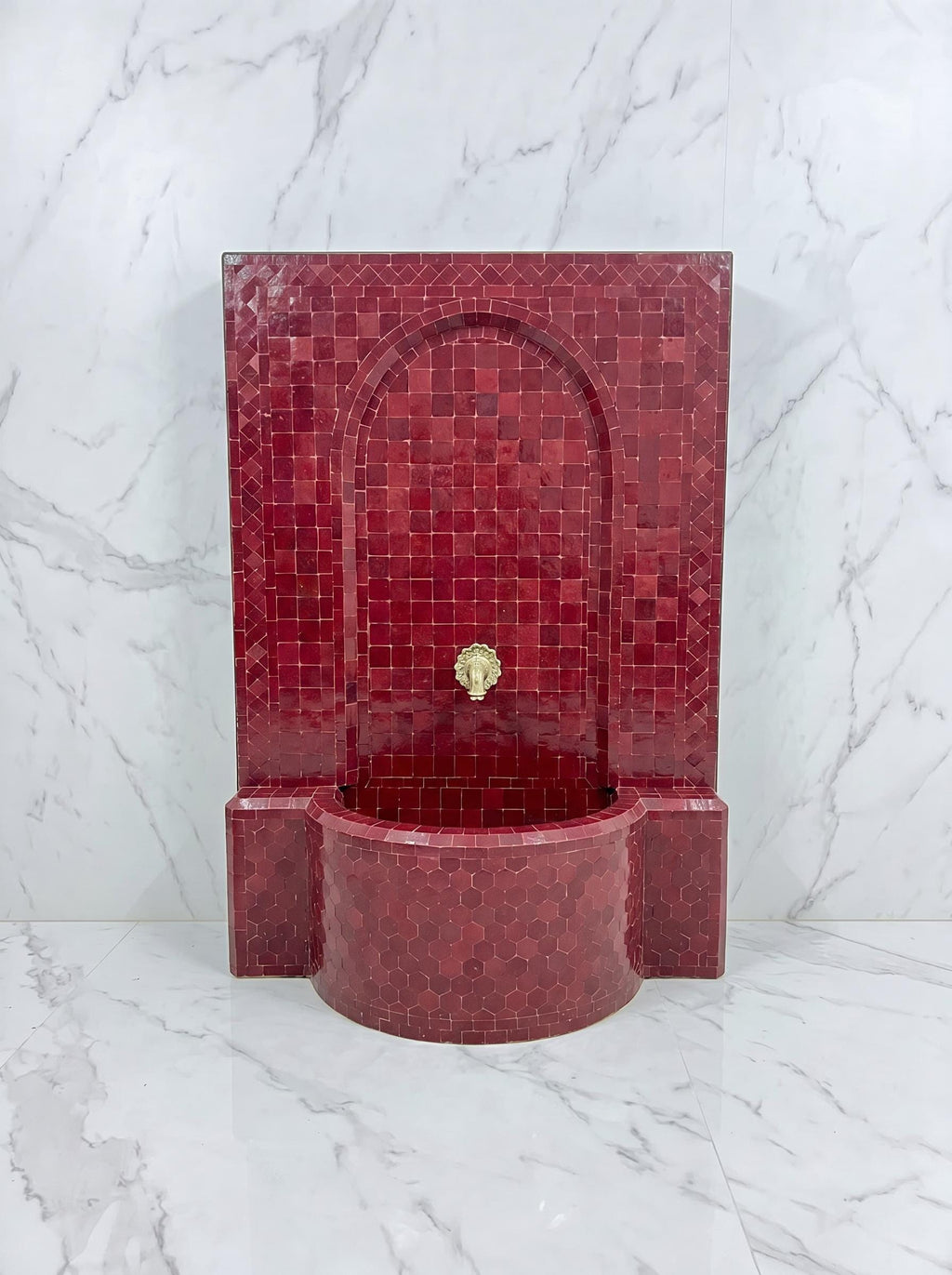 moroccan mosaic fountain, Handmade Indoor Outdoor Patio With Pump