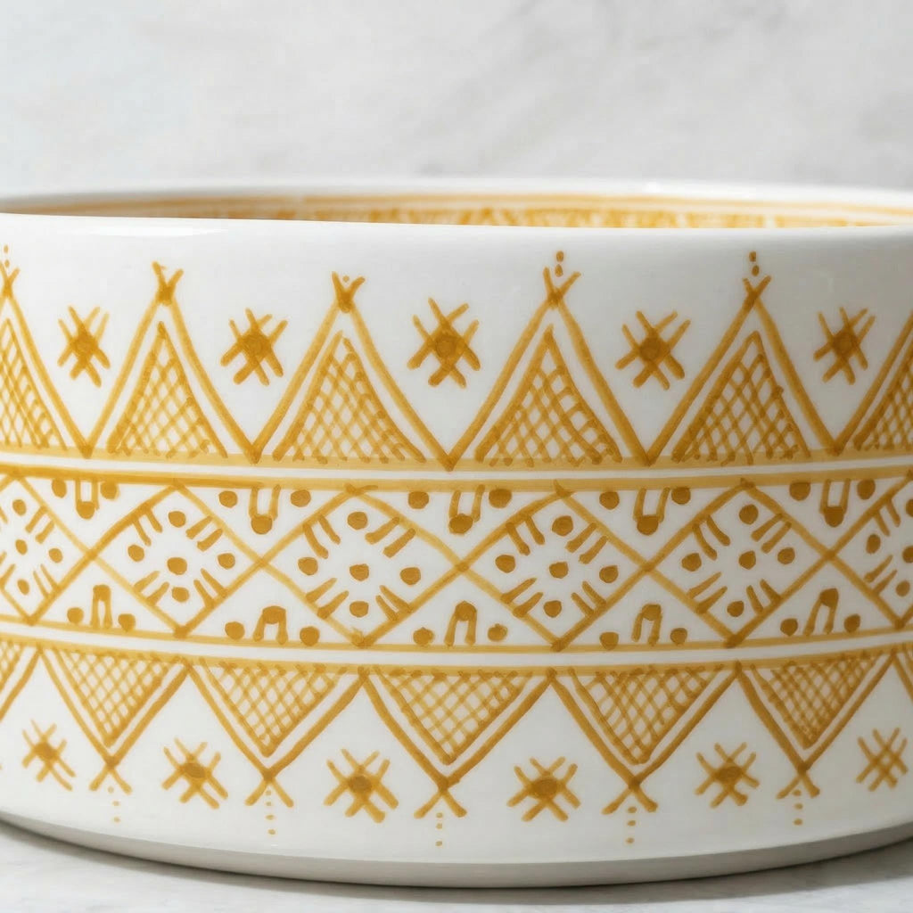 Orange Ceramic Vessel Sink, Handcrafted 12" Dia x 5" Deep Vanity!