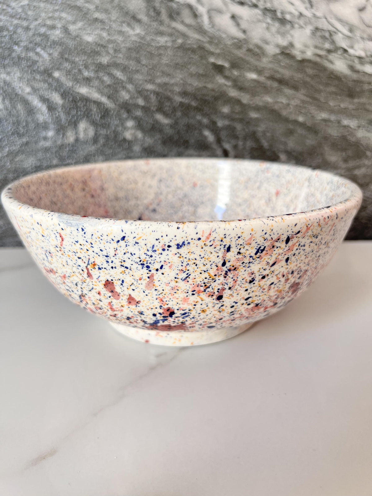 Moroccan Ceramic Vessel Sink, Hand-Painted Round Basin 12"(30 cm)