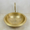 Moroccan Brass Vanity Sink, Hammered Handmade Brass Basin Fez Art