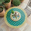 Moroccan Mosaic Table, Zellige Handlaid Top, 12–48 In Round Table