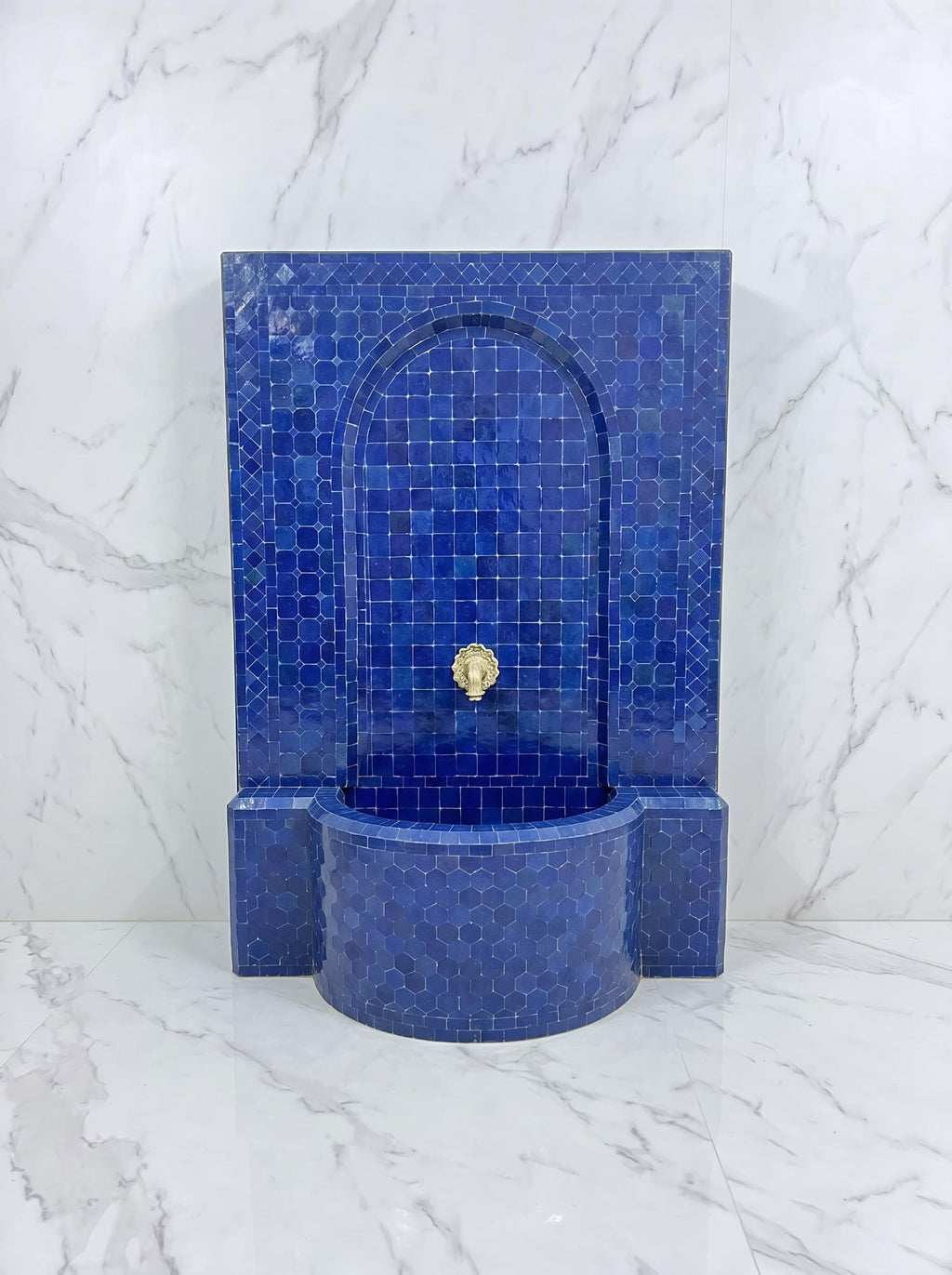 moroccan mosaic fountain, Handmade Indoor Outdoor Patio With Pump