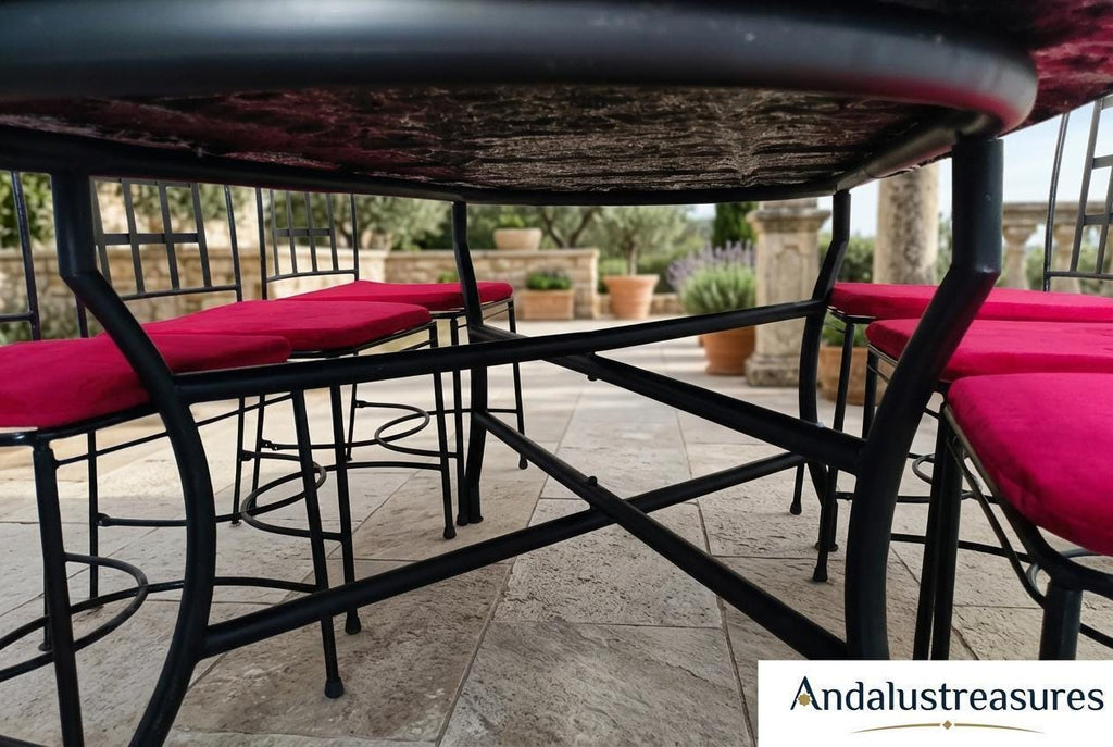 Moroccan Zellige Table, Handcut Tile-Top Console, 30-120cm Round.
