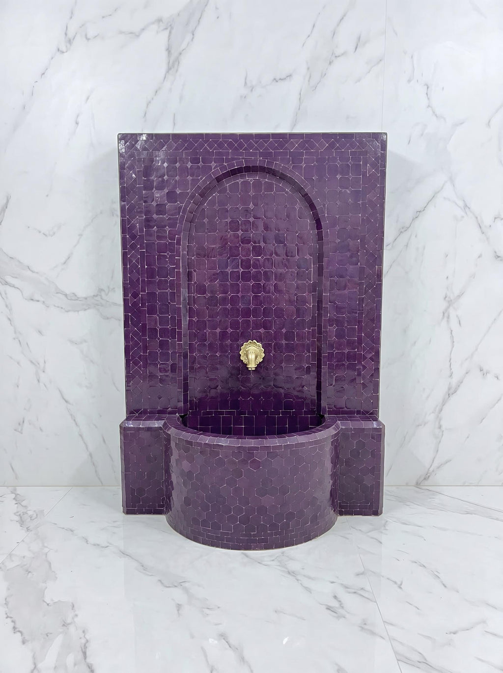 moroccan mosaic fountain, Handmade Indoor Outdoor Patio With Pump