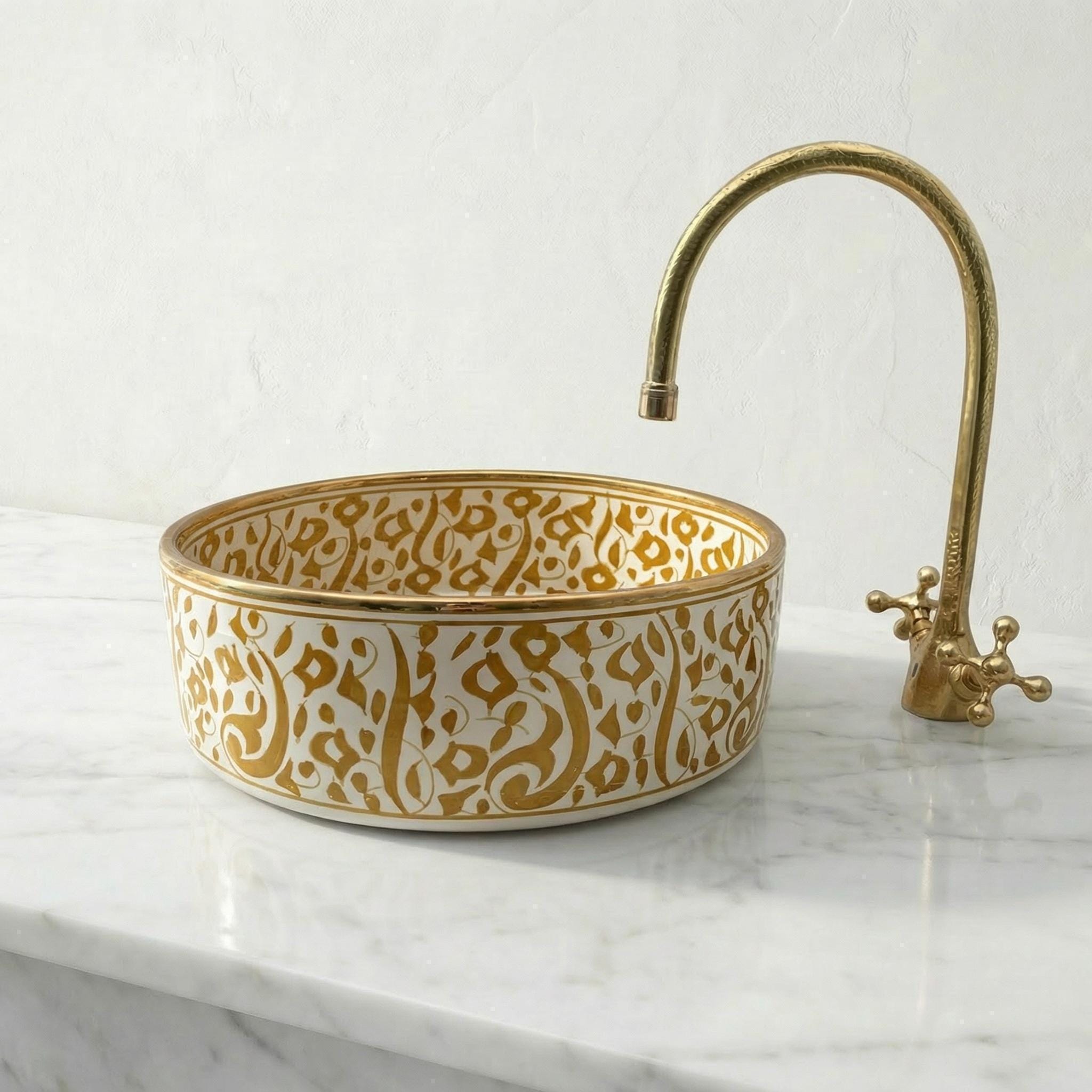 Sage Green Vessel Sink, Oval Glazed Ceramic Vanity Basin 8-16