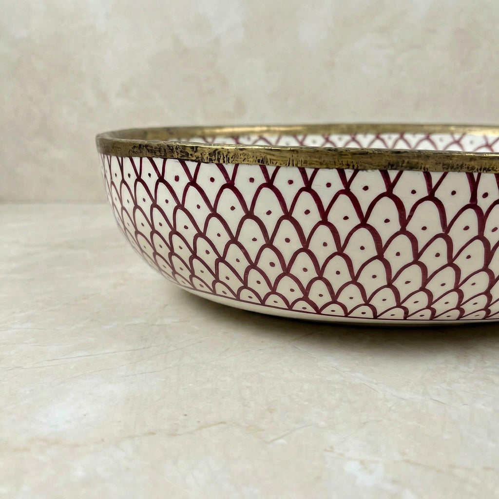 red ceramic vessel sink, Ruby Red Oval Porcelain Sink, 5 Sizes XL