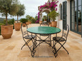 zellige tile table, Hand Glazed Moroccan Mosaic Coffee Table, 36in
