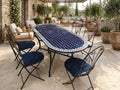 mosaic tile table, Zellige Top, Moroccan Round Accent - 30-120cm.